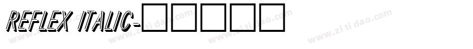 Reflex Italic字体转换